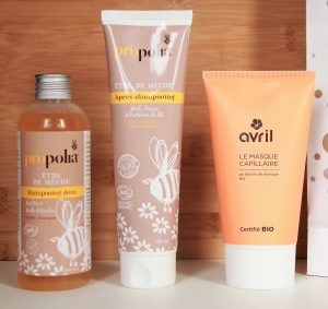 Routine capillaire bio pour cheveux secs